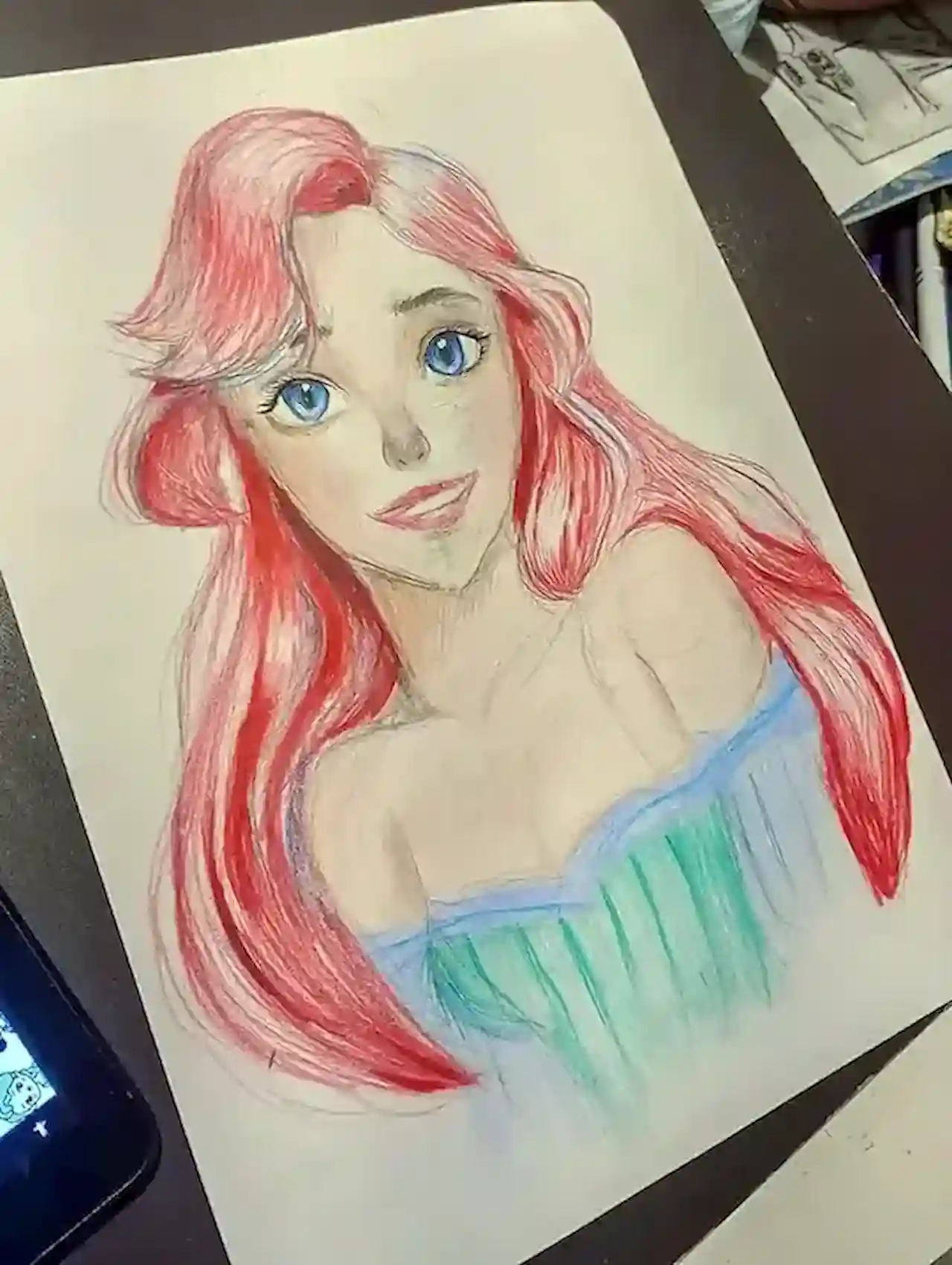 Desenho da personagem ariel