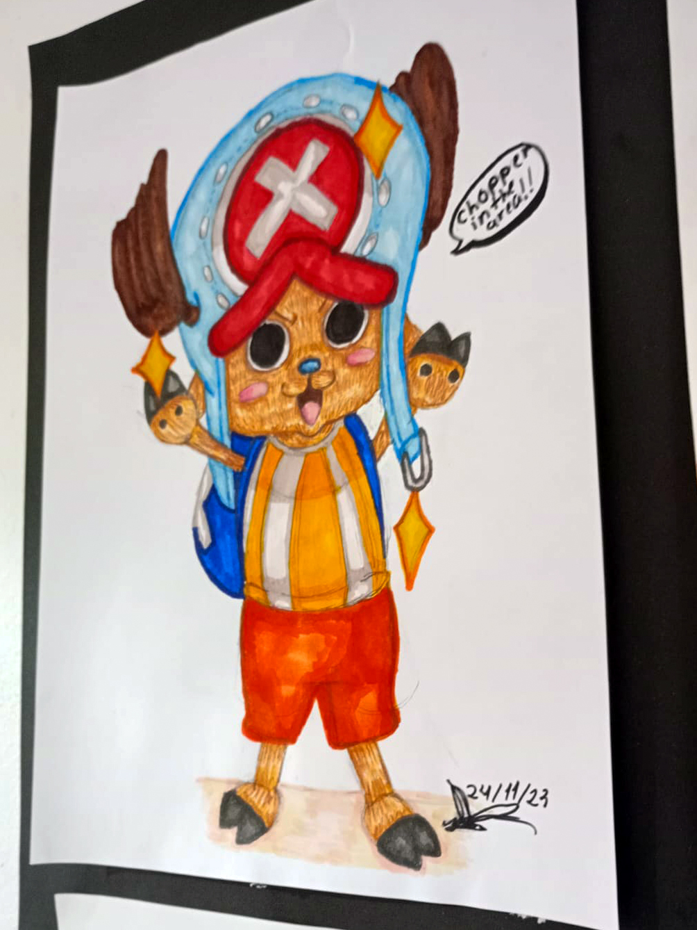 Desenho de Chopper de One Piece em estilo anime